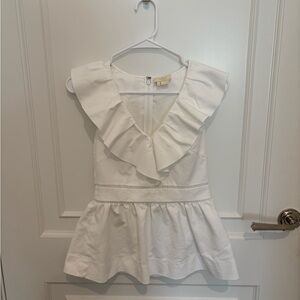 Kate Spade Peplum Top with Zipper Back